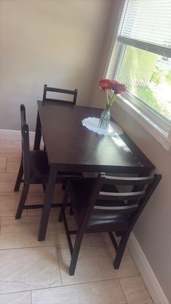 Table and chairs