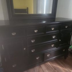 Dresser, Mirror, Nightstand, Patio Table N  Chairs