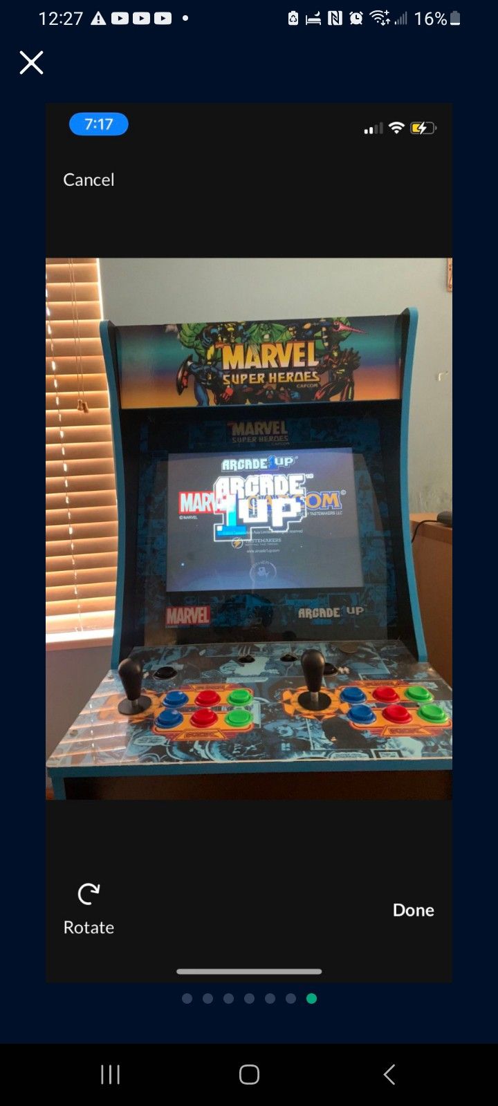 1UP ARCADE MACHINE MARVEL