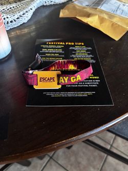 Escape Psycho Circus Festival GA Wristband TWO DAY