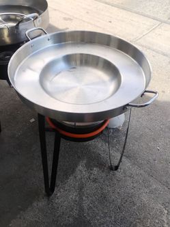 Comal de acero base alta y quamador xon chispa 120 hiy