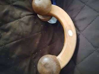 Wooden Massager on 4 wheels