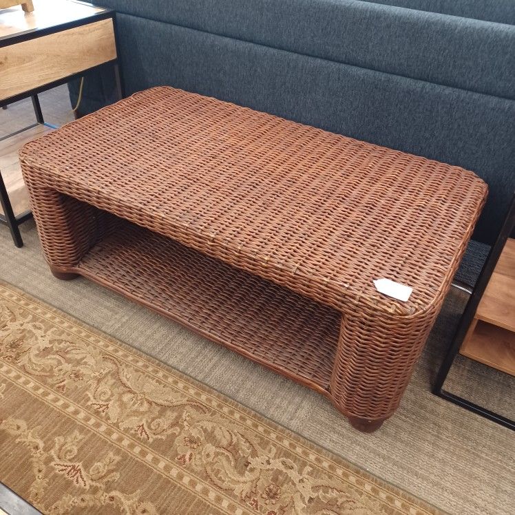 Rectangular Rattan Coffee Table for Sale in Shoreline, WA - OfferUp