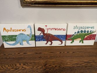 Dinosaur wall art
