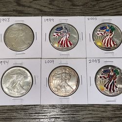 SILVER US COINS & 🪙 FOR SALE / Silver Eagles 🦅, Silver Rounds / .999🔥TRADES