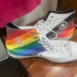 Vintage Converse Pride Rainbow Sneakers Size 10