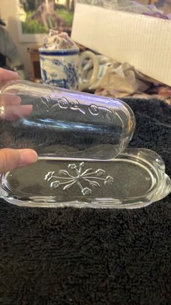Vintage Anchor Hocking butter dish
