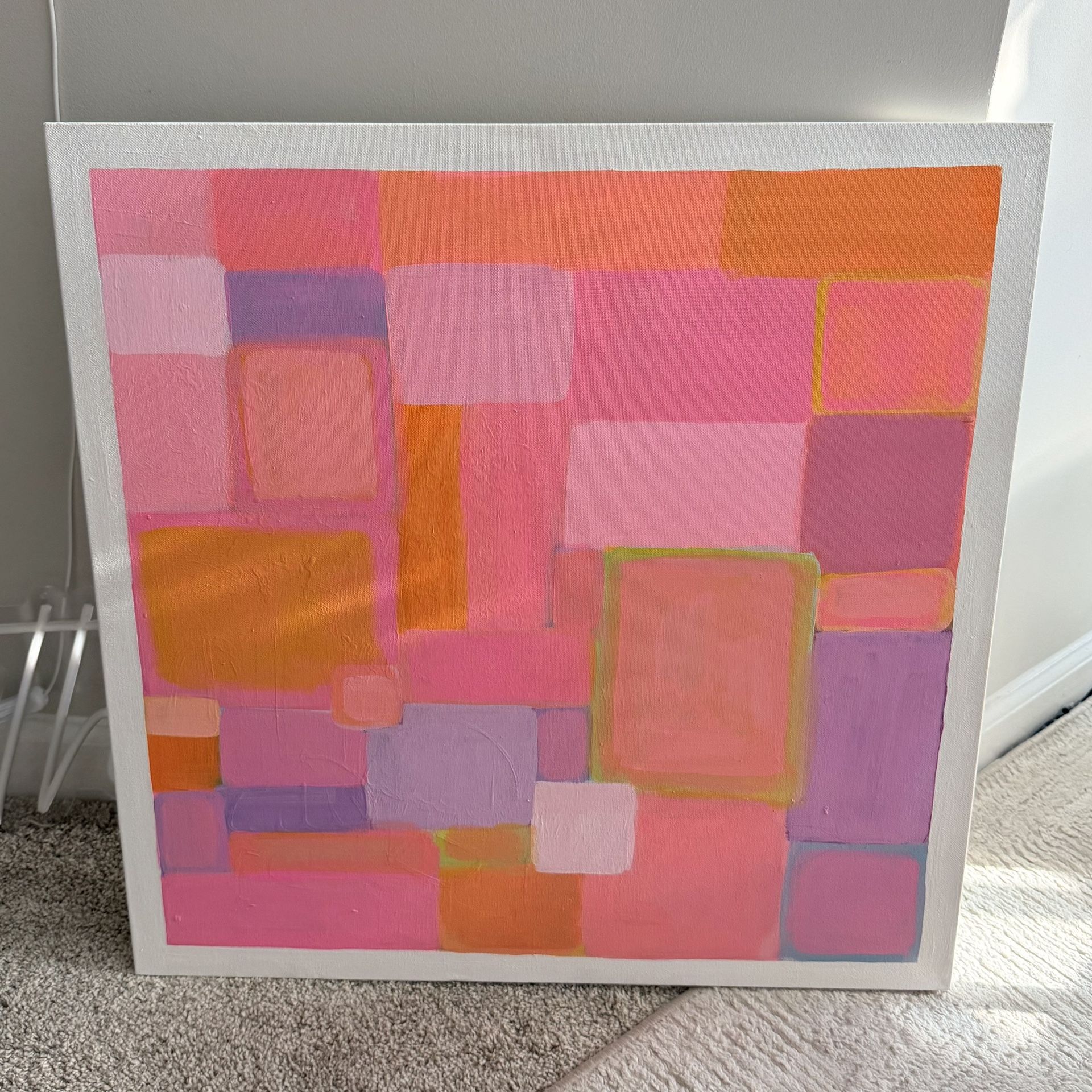 24x24” Original Painting On Stretched Canvas