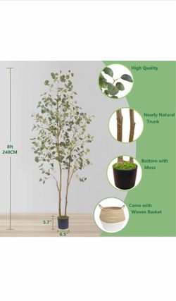 New in box Artificial Eucalyptus tree