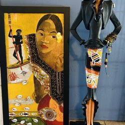 Black Statue Redesigned And Matching Art  