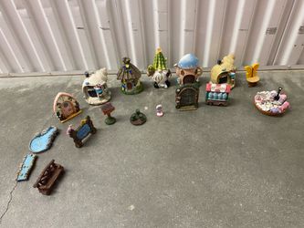 Fairy garden housing and accessories lot