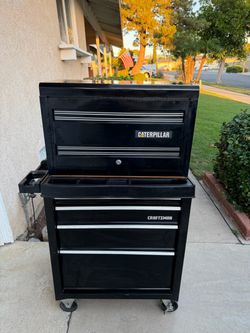 Caterpillar & Craftsman Rolling Toolbox/ Tool Box/ Tool Chest/ToolChest Combo  - 2 Keys