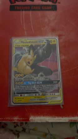 Pikachu & Zekrom GX Tag Team Pokemon Card