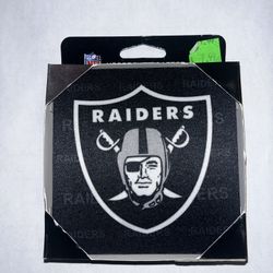 Las Vegas Raiders NFL Coaster Set 4-Pack Neoprene  NOS
