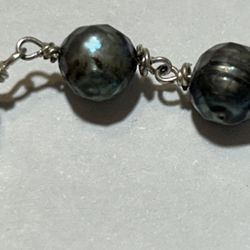 BEAUTIFUL 925 TITANIUM BEAUTIFUL COLORED PEARLS