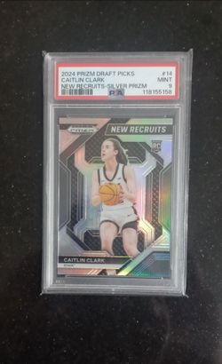 2024 PRIZM DRAFT ROOKIES CAITLIN CKARK SILVER-PRIZM CARD PSA-9