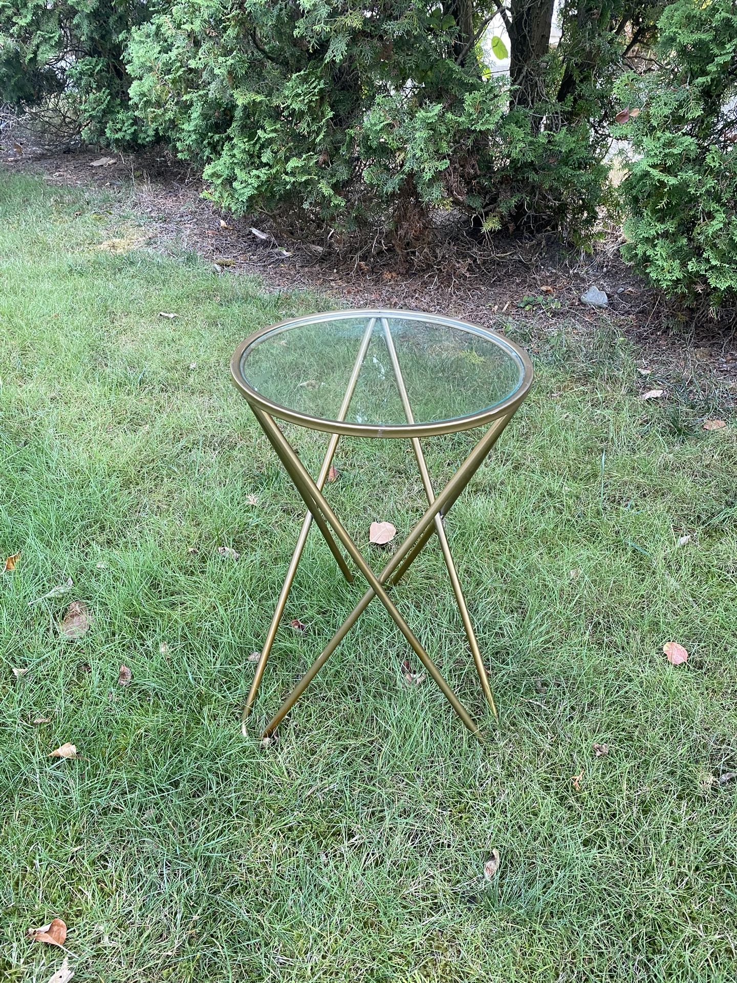 Glass Side Table