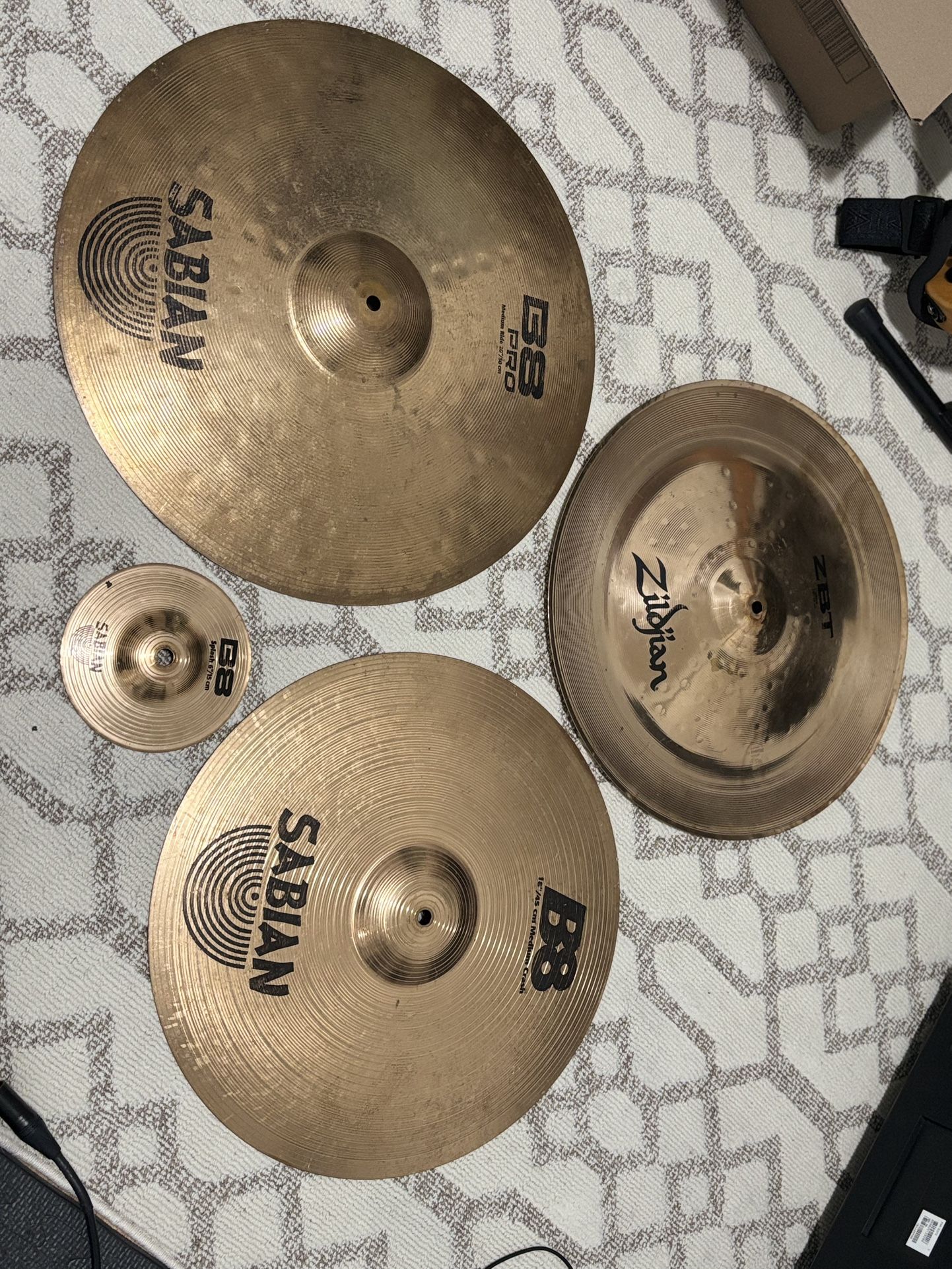 Drum Cymbals (Sabian/Zildjian) *Prices In Description*