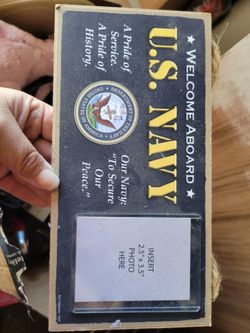 Us Army Wall Plack With Photo