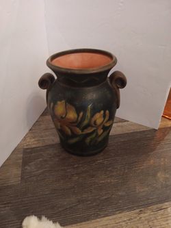 Bob's Pottery Golden Garden Pot