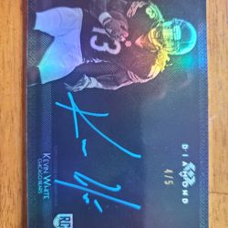 2015 Topps Diamond Kevin White RC Blue Signature 4/5