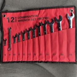 New 12pc Metric Wrench Set 