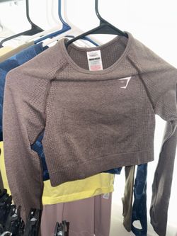 Gymshark Brown Long Sleeve Crop