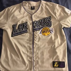New Era Ultra Game Los Angeles Lakers Baseball Jersey 