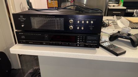 Denon CD player and ADC Spectrum Analyzer