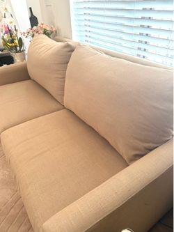 Beige Loveseat Sofa – Good Condition – $50 (Must Go Before Wednesday!)