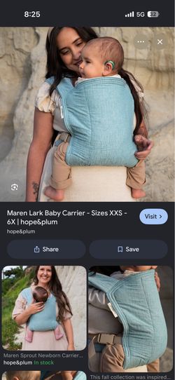 Hope & Plum LARK BABY CARRIER