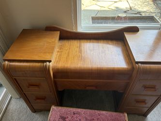 F.S. Harmon Vintage Waterfall Bedroom Set (~1940s-60s)