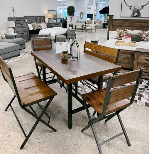 Kavara Dining Room Set Dining Table 2 Double Bar Stools 2 Chairs 