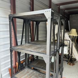 Industrial Style Shelves,  32” x 18” x 72”  $100 Each 