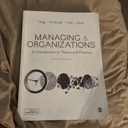 Managing & Organizations Book 5th Edition 