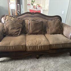 Living Room Couch, Loveseat, Large Chair And Ottoman