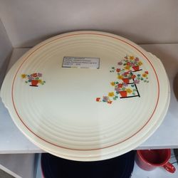 Vtg Art Deco Set Of 4 Plates