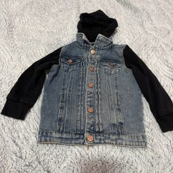 Little Bipsy Jeans Hoodie Jacket Size 2t-3t