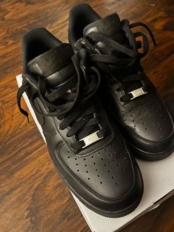 Water resistant Black Air Force 1s