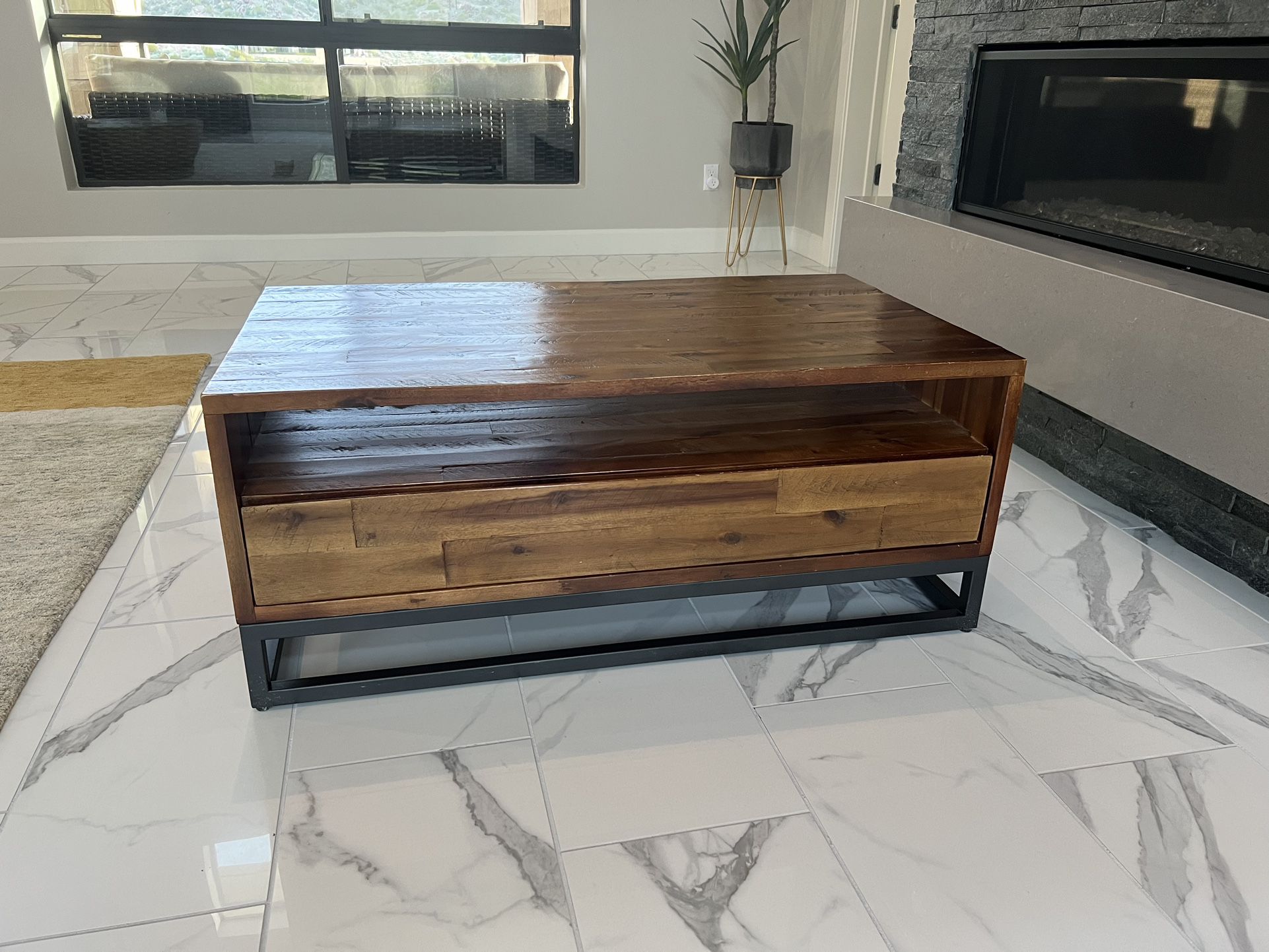 Coffee Table With Storage Drawer