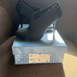 Black Weave Heel
