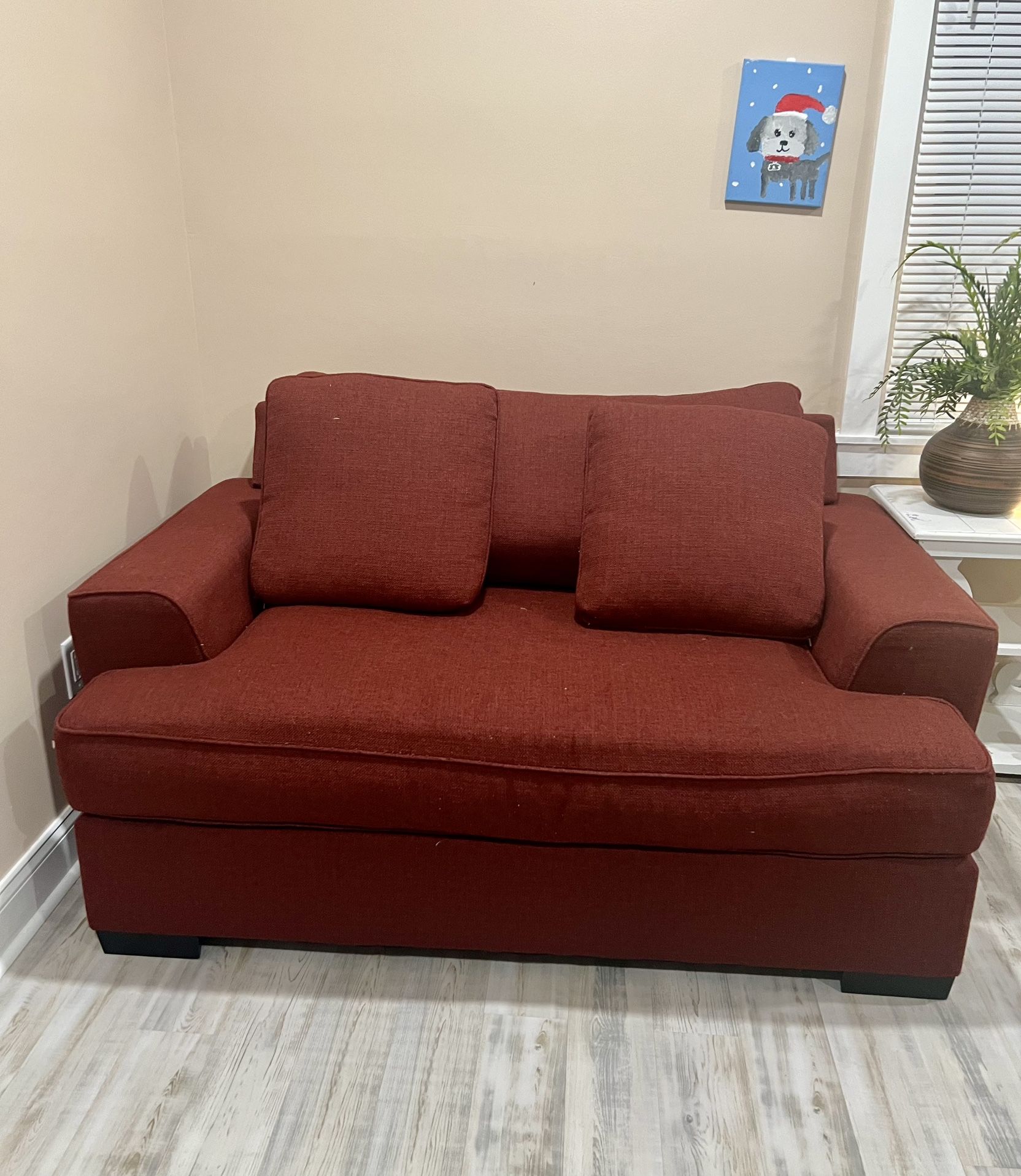 Deep Feathered Loveseat