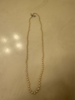 Vintage Graduated Japanese Akoya Pearl Necklace 21" Matinee 6-7mm 14KG Gold Clasp