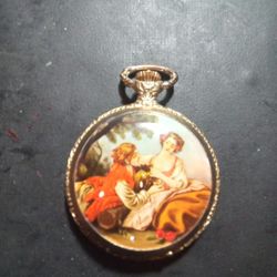 TEMPUS LADY W IND UP POCKET WATCH 