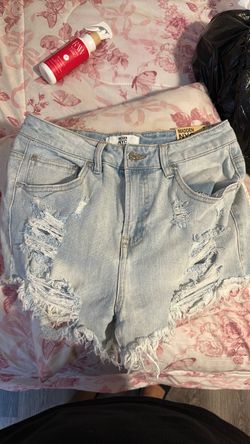 Madden NYC Distressed Denim Shorts