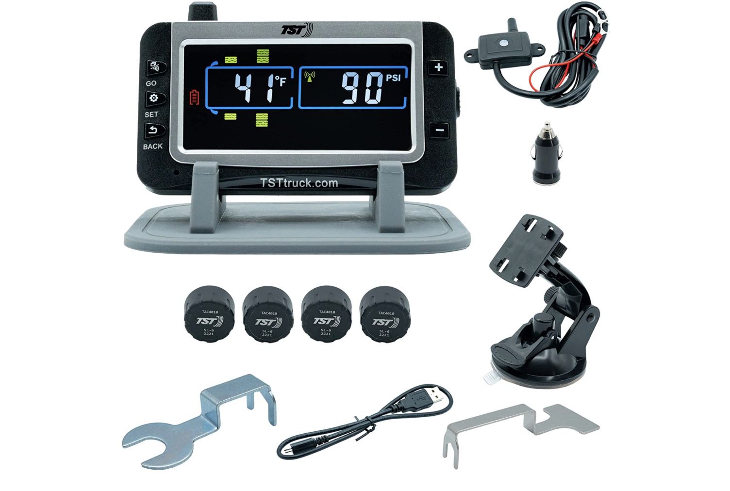 TST 507 Tire Pressure Monitoring System with 4 Cap Sensors