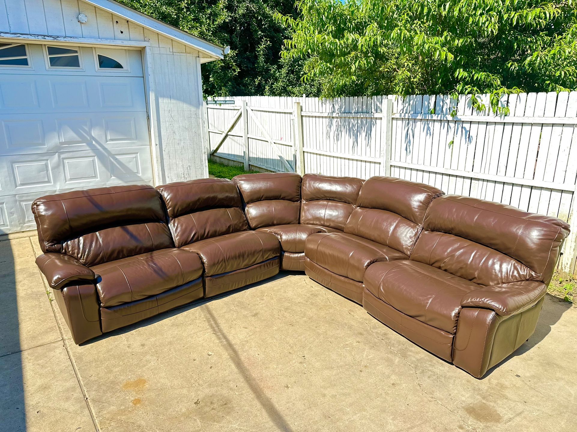 🚚Free Delivery! Ashley Leather Sectional Recliner couch sofa Electric
