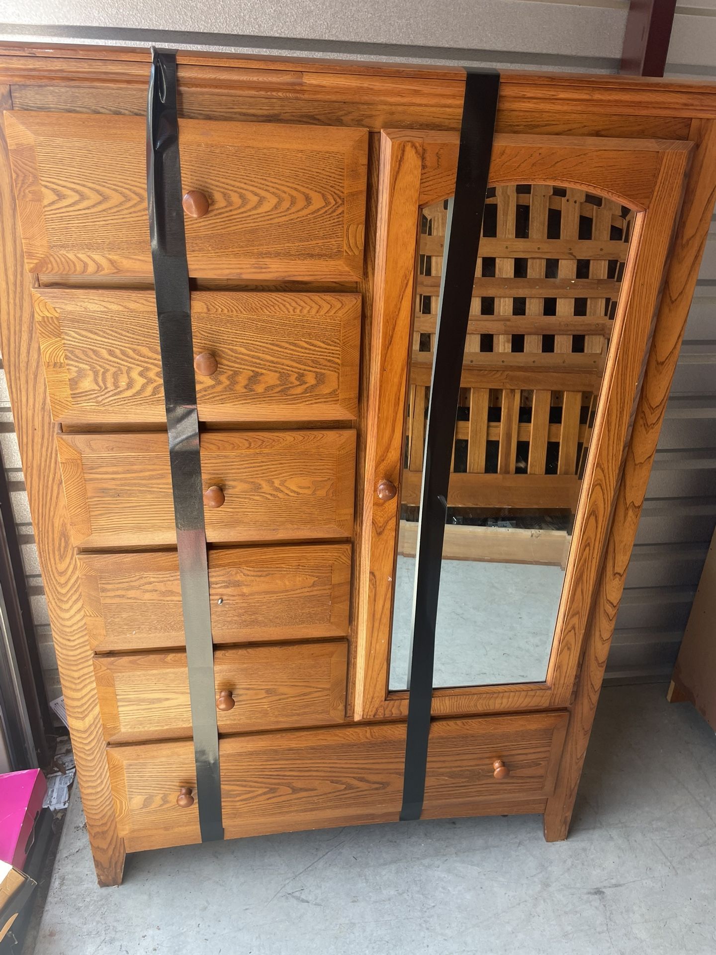 Drawer Dresser, Lamps, Open Dresser, Glass Table