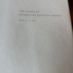 Jacqueline Kennedy Estate Sale Sotheby’s