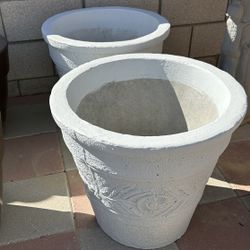 New Flower Pots Made Out Of Cement Perfect Gift 